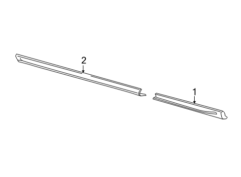 2022 Ford Transit 350 Exterior Trim - Pillars Diagram 2