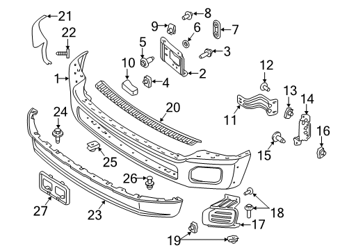 1985 Lincoln Continental Retainer Diagram for 5C3Z-17C756-B