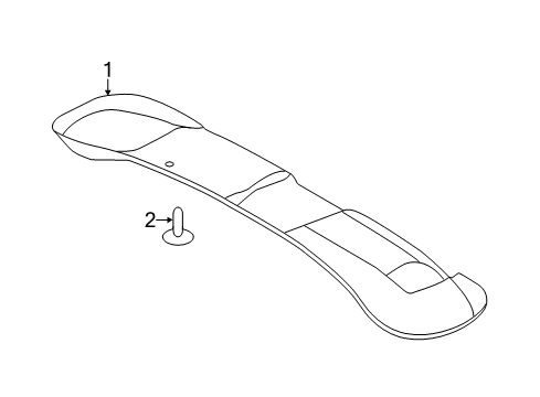 2021 Ford Mustang Interior Trim - Trunk Diagram 2
