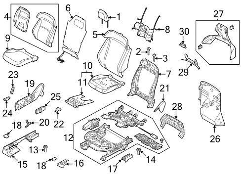 KNOB - CONTROL Diagram for KB5Z-14711-AB