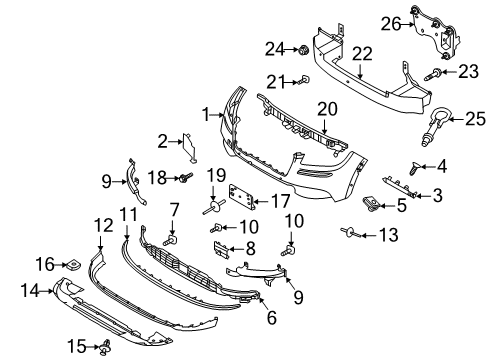 2022 Lincoln Corsair BRACKET Diagram for LX6Z-17B749-A