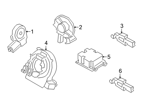 2022 Ford Maverick Air Bag Components Diagram 2