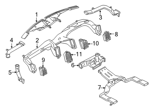 2020 Ford F-350 Super Duty Ducts Diagram 2