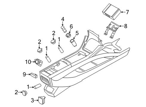 2020 Lincoln MKZ Console Diagram 2