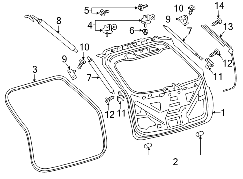 2022 Lincoln Nautilus Lift Gate Diagram