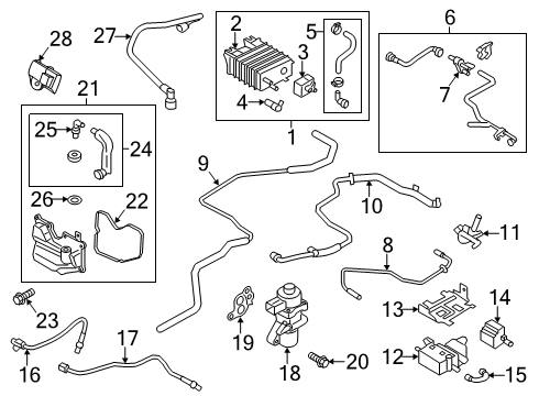1985 Mercury Lynx VALVE ASY Diagram for 9U5Z-9C915-J