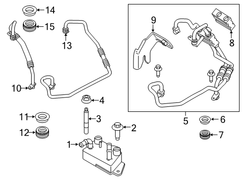 2022 Ford Transit Connect Trans Oil Cooler Diagram 2