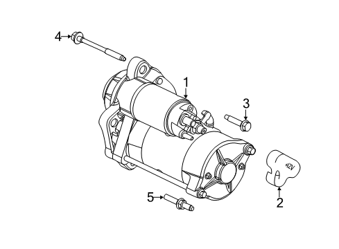 1985 Lincoln Continental STARTER MOTOR ASY Diagram for BC3Z-11002-B