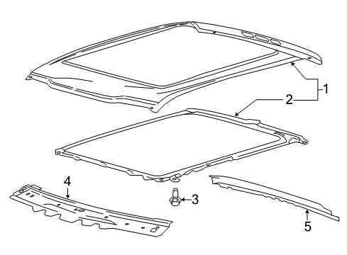 2020 Ford F-150 Roof & Components Diagram 9