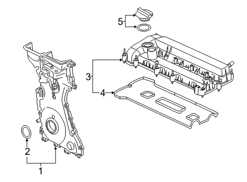 2022 Ford Transit Connect Valve & Timing Covers Diagram 2