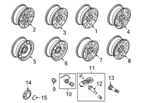 2022 Ford F-150 Wheels Diagram 2