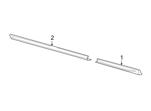 2022 Ford E-Transit Exterior Trim - Pillars Diagram 3