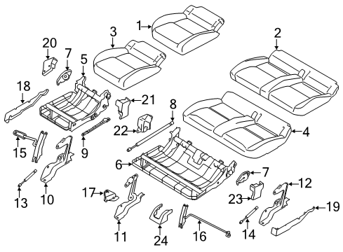 1994 Ford Thunderbird Strut Diagram for DT1Z-17624B74-C