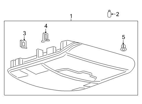 2023 Ford Expedition Overhead Console Diagram