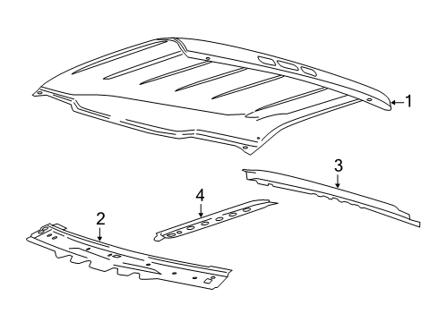 2020 Ford F-150 Roof & Components Diagram 3