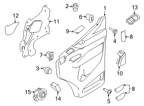 2021 Ford Transit MIRROR ASY - REAR VIEW OUTER Diagram for LK4Z-17683-CB