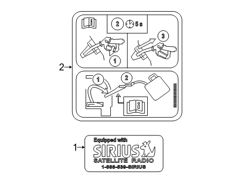 2022 Lincoln Navigator Information Labels Diagram