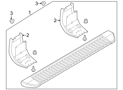 2024 Ford F-250 Super Duty Running Board Diagram 9