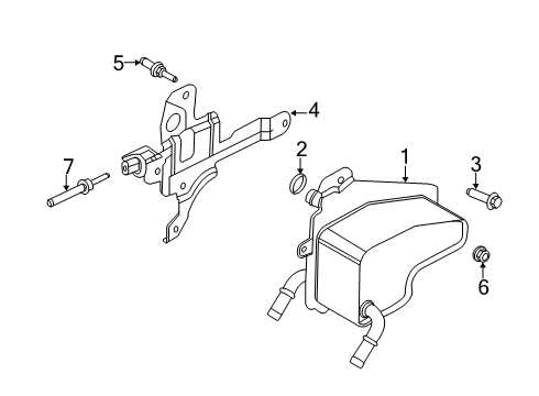 2022 Ford Transit 350 Trans Oil Cooler Diagram 1