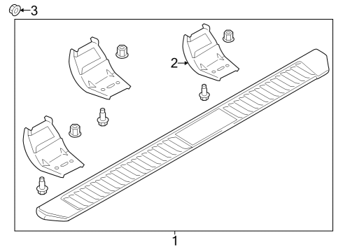2024 Ford F-250 Super Duty Running Board Diagram 5