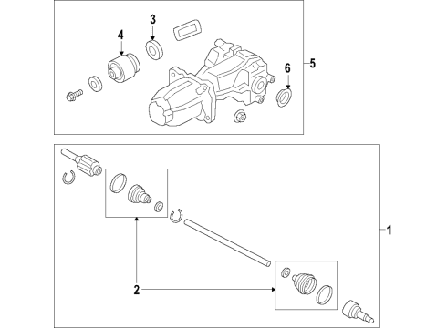 2022 Ford EcoSport Rear Axle, Differential, Drive Axles, Propeller Shaft Diagram