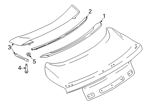 2021 Ford Mustang Rear Spoiler Diagram 2