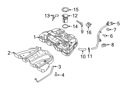 2020 Lincoln MKZ Fuel System Components Diagram 4