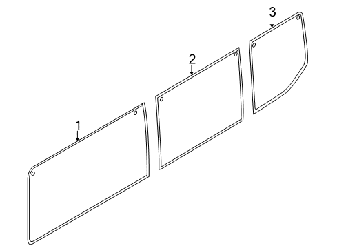 2020 Ford Transit 250 Side Panel - Glass & Hardware Diagram 9