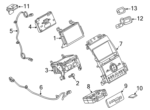 1990 Ford Bronco MODULE - INTERFACE Diagram for HC3Z-19A387-F