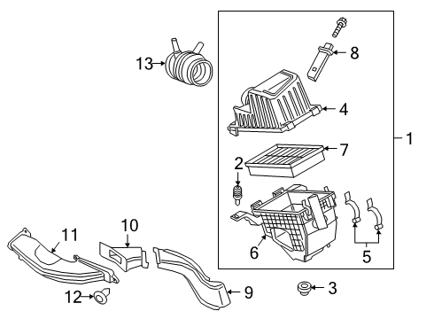 2021 Ford Transit Connect Filters Diagram 1