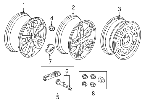 2020 Ford Transit Connect Wheels Diagram 2