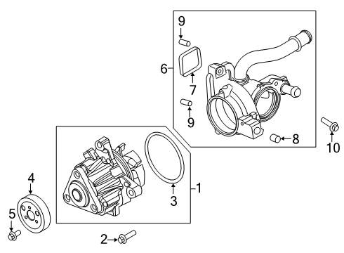 2022 Ford Edge Water Pump Diagram 1