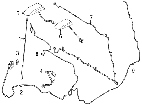 2023 Ford F-250 Super Duty Antenna & Radio Diagram 2
