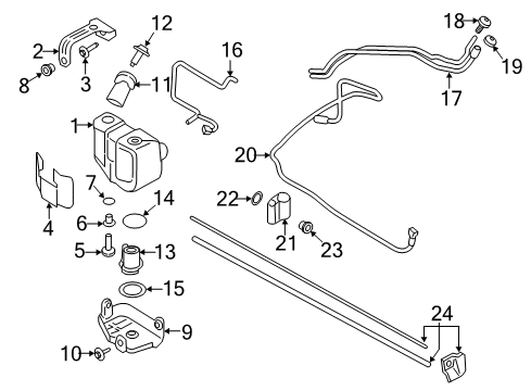 1984 Lincoln Mark VII Filler Diagram for HC3Z-5J232-F