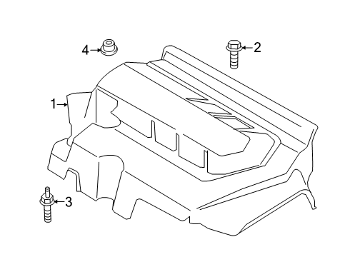 2021 Lincoln Nautilus Engine Appearance Cover Diagram 2