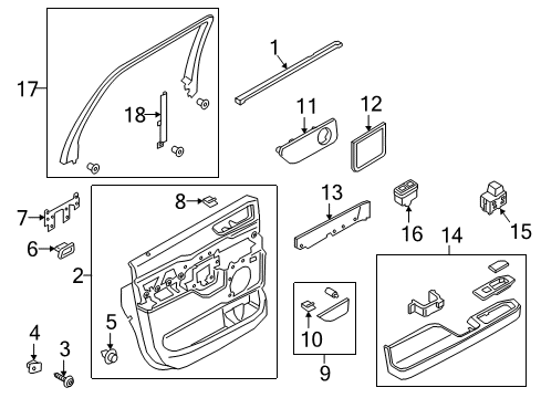 2022 Lincoln Navigator Front Door Diagram 5