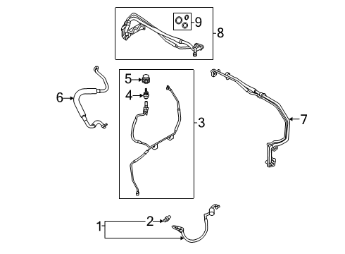2023 Ford Transit 150 Condenser, Compressor & Lines Diagram 2