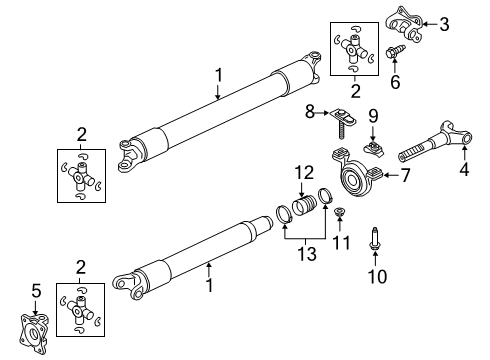 2022 Lincoln Navigator Drive Shaft - Rear Diagram 2