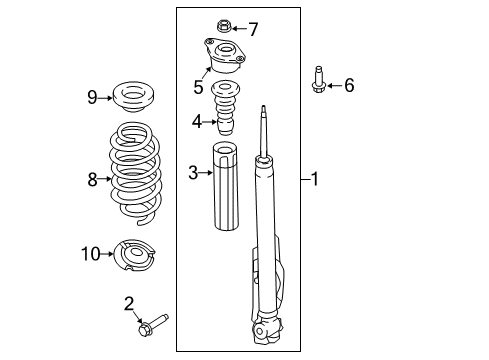 2020 Ford EcoSport Shocks & Components - Rear Diagram 2