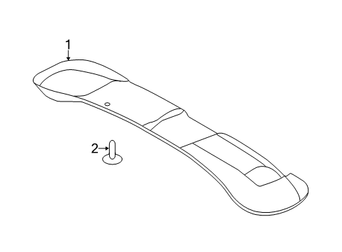 2021 Ford Mustang Interior Trim - Trunk Diagram 1