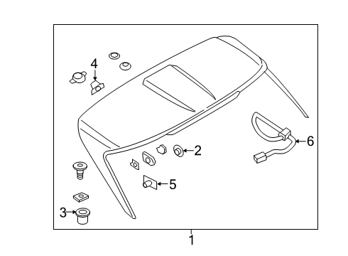 2020 Lincoln Nautilus Rear Spoiler Diagram