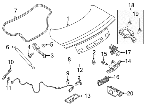 2021 Ford Mustang Trunk Diagram 3