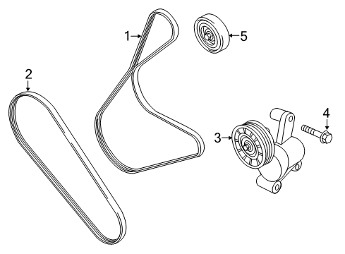 2020 Ford Fusion Belts & Pulleys Diagram 2