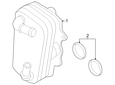 2023 Ford F-350 Super Duty Oil Cooler Diagram 3