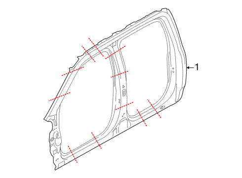 2022 Ford F-150 Lightning Aperture Panel Diagram