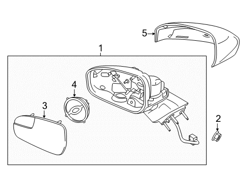 2020 Ford SSV Plug-In Hybrid Outside Mirrors Diagram 6