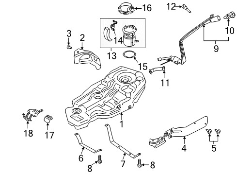 2020 Ford Explorer Fuel System Components Diagram 1