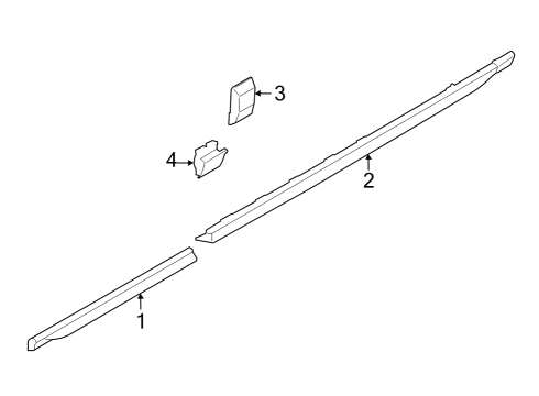 2022 Ford E-Transit Exterior Trim - Pillars Diagram 2