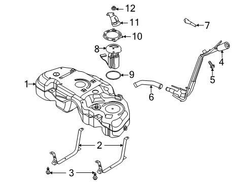 2020 Ford Escape Fuel System Components Diagram 1