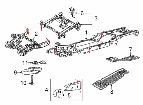 2021 Ford F-150 Frame & Components Diagram 4